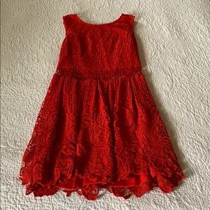 Red Lace Dress